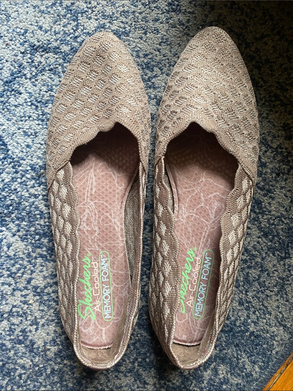 Skechers Women's Cleo - Honeycomb Ballet Flats 10
